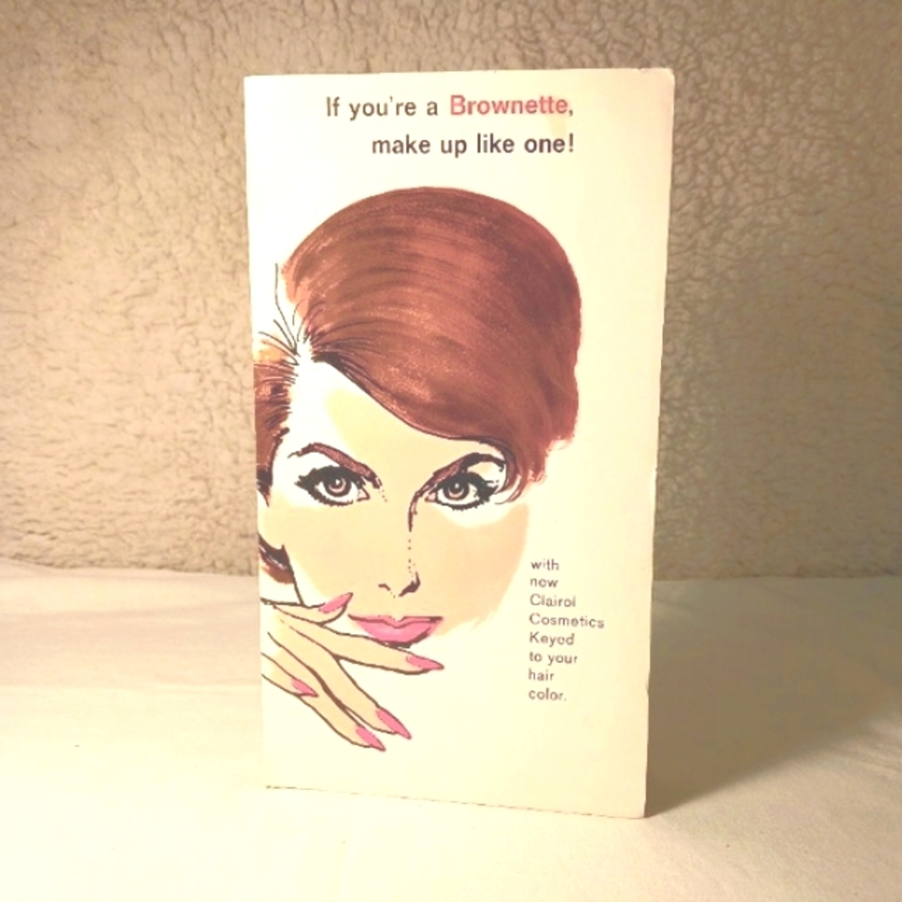 Clairol Cosmetics Vintage Color Key For "Brownettes" 1966